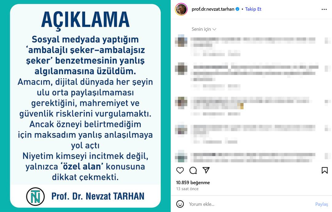 Şaşkın rektörün paylaşılması! Reaksiyonlar hakkında bir beyanda bulundu: 